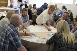 10/07/2015 Pics (C) Huw John, Cardiff. MANDATORY BYLINE - Huw John, Cardiff Tidal Lagoon meeting at Wales Millennium Centre, Cardiff Bay Twitter: @huwjohnpics mail: mail@huwjohn.com Web: www.huwjohn.com